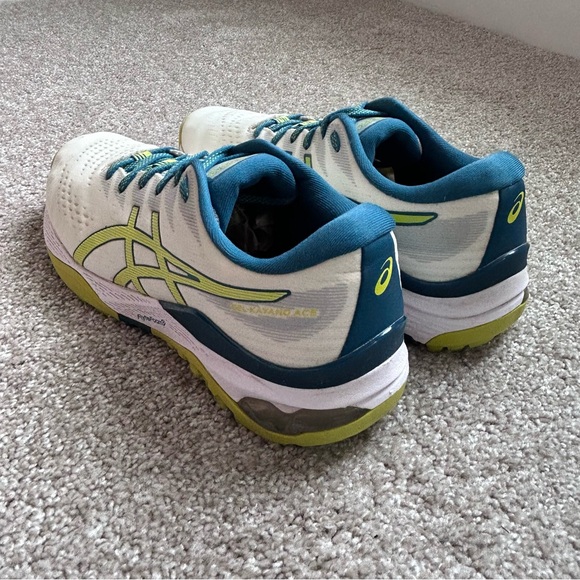 ASICS GEL-Kayano Ace Spikeless Size 11 Golf Shoes Men's White/Neon Lime 1111A209 - Picture 6 of 12